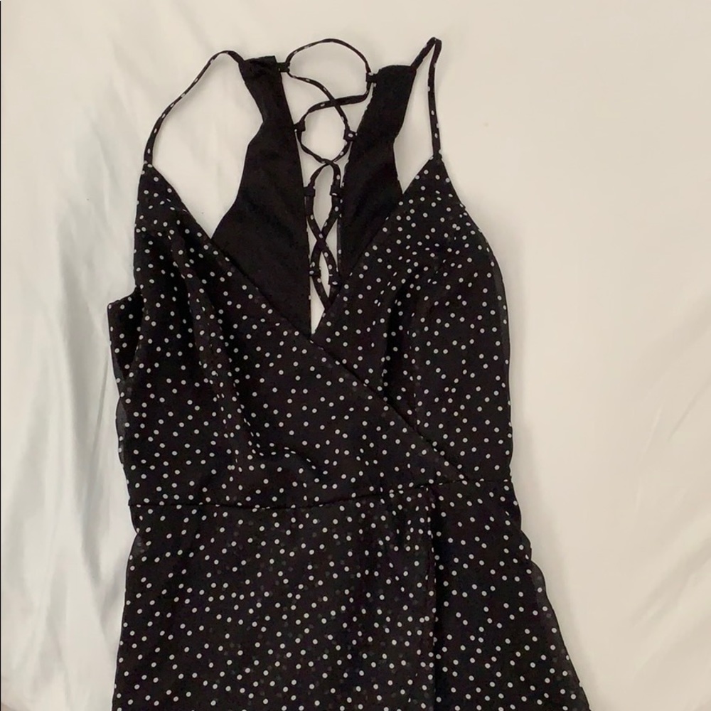 Charlotte Russe: Long Polkadot Maxi dress